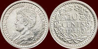 Koninkrijk der Nederlanden 10 Cents NEDERLAND (NETHERLANDS, KINGDOM) - WILHELMINA, 1890-1948 - -
