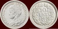 Koninkrijk der Nederlanden 10 Cents NEDERLAND (NETHERLANDS, KINGDOM) - WILHELMINA, 1890-1948 - -