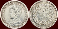 Koninkrijk der Nederlanden 10 Cents NEDERLAND (NETHERLANDS, KINGDOM) - WILHELMINA, 1890-1948 - -