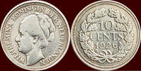 Koninkrijk der Nederlanden 10 Cents NEDERLAND (NETHERLANDS, KINGDOM) - WILHELMINA, 1890-1948 - -