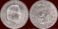 Koninkrijk der Nederlanden 2 ½ Gulden NEDERLAND (NETHERLANDS, KINGDOM) - JULIANA, 1948-1980 - -