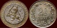 Koninkrijk der Nederlanden 2 ½ Cent NEDERLAND (NETHERLANDS, KINGDOM) - WILLEM III, 1849-1890 - -