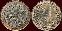 Koninkrijk der Nederlanden 2 ½ Cent NEDERLAND (NETHERLANDS, KINGDOM) - WILHELMINA, 1890-1948 - -