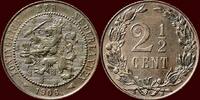 Koninkrijk der Nederlanden 2 ½ Cent NEDERLAND (NETHERLANDS, KINGDOM) - WILHELMINA, 1890-1948 - -