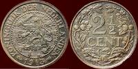 Koninkrijk der Nederlanden 2 ½ Cent NEDERLAND (NETHERLANDS, KINGDOM) - WILHELMINA, 1890-1948 - -