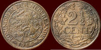 Koninkrijk der Nederlanden 2 ½ Cent NEDERLAND (NETHERLANDS, KINGDOM) - WILHELMINA, 1890-1948 - -