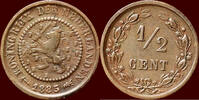 Koninkrijk der Nederlanden ½ Cent NEDERLAND (NETHERLANDS, KINGDOM) - WILLEM III, 1849-1890 - -