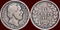 Koninkrijk der Nederlanden 10 Cents NEDERLAND (NETHERLANDS, KINGDOM) - WILLEM III, 1849-1890 - -