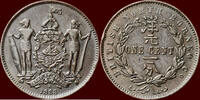 1 Cent MALAYSIA - BRITISCH NORTH BORNEO (SABAH) - 1888H, Heaton (Birmingham) -