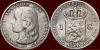 Koninkrijk der Nederlanden 1 Gulden NEDERLAND (NETHERLANDS, KINGDOM) - WILHELMINA, 1890-1948 - -