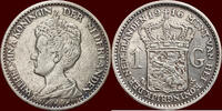Koninkrijk der Nederlanden 1 Gulden NEDERLAND (NETHERLANDS, KINGDOM) - WILHELMINA, 1890-1948 - -