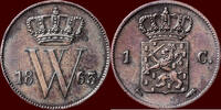 Koninkrijk der Nederlanden 1 Cent NEDERLAND (NETHERLANDS, KINGDOM) - WILLEM III, 1849-1890 - -