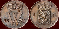 Koninkrijk der Nederlanden 1 Cent NEDERLAND (NETHERLANDS, KINGDOM) - WILLEM III, 1849-1890 - -