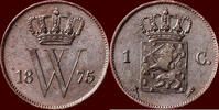 Koninkrijk der Nederlanden 1 Cent NEDERLAND (NETHERLANDS, KINGDOM) - WILLEM III, 1849-1890 - -
