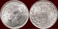 Koninkrijk der Nederlanden 10 Cents NEDERLAND (NETHERLANDS, KINGDOM) - WILHELMINA, 1890-1948 - -