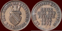 1 Kreuzer GERMANY - BADEN, GROSHERTOGTUM - FRIEDRICH I, 1852-1907 - 1871, Karlsruhe -