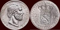 Koninkrijk der Nederlanden 2 ½ Gulden NEDERLAND (NETHERLANDS, KINGDOM) - WILLEM III, 1849-1890 - -