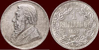 1 Shillings SOUTH-AFRICA - ZUID AFRIKAANSE REPUBLIEK (TRANSVAAL), 1852-1902 - 1897, Pretoria -