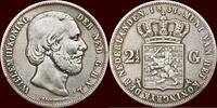 Koninkrijk der Nederlanden 2 ½ Gulden NEDERLAND (NETHERLANDS, KINGDOM) - WILLEM III, 1849-1890 - -