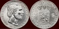 Koninkrijk der Nederlanden 2 ½ Gulden NEDERLAND (NETHERLANDS, KINGDOM) - WILLEM III, 1849-1890 - -