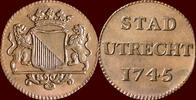 Utrecht Duit NOORDELIJKE NEDERLANDEN (NETHERLANDS) - REPUBLIEK, 1581-1795 - STAD UTRECHT - 1745/1(.) -