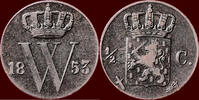 Koninkrijk der Nederlanden ½ Cent NEDERLAND (NETHERLANDS, KINGDOM) - WILLEM III, 1849-1890 - -