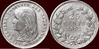 Koninkrijk der Nederlanden 25 Cents NEDERLAND (NETHERLANDS, KINGDOM) - WILHELMINA, 1890-1948 - -