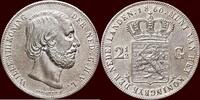 Koninkrijk der Nederlanden 2 ½ Gulden NEDERLAND (NETHERLANDS, KINGDOM) - WILLEM III, 1849-1890 - -