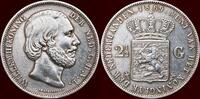Koninkrijk der Nederlanden 2 ½ Gulden NEDERLAND (NETHERLANDS, KINGDOM) - WILLEM III, 1849-1890 - -