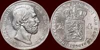 Koninkrijk der Nederlanden 2 ½ Gulden NEDERLAND (NETHERLANDS, KINGDOM) - WILLEM III, 1849-1890 - -