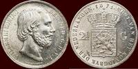 Koninkrijk der Nederlanden 2 ½ Gulden NEDERLAND (NETHERLANDS, KINGDOM) - WILLEM III, 1849-1890 - -