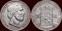Koninkrijk der Nederlanden 2 ½ Gulden NEDERLAND (NETHERLANDS, KINGDOM) - WILLEM III, - 1874 - 2e halfjaar -
