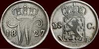 Koninkrijk der Nederlanden 25 Cents NEDERLAND (NETHERLANDS, KINGDOM) - WILLEM I, 1815-1840 - 1827, Brussel -