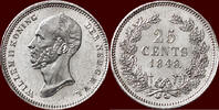 Koninkrijk der Nederlanden 25 Cents NEDERLAND (NETHERLANDS, KINGDOM) - WILLEM II, 1840-1849 - -