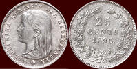 Koninkrijk der Nederlanden 25 Cents NEDERLAND (NETHERLANDS, KINGDOM) - WILHELMINA, 1890-1948 - -