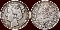 Koninkrijk der Nederlanden 25 Cents NEDERLAND (NETHERLANDS, KINGDOM) - WILHELMINA, 1890-1948 - -