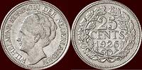 Koninkrijk der Nederlanden 25 Cents NEDERLAND (NETHERLANDS, KINGDOM) - WILHELMINA, 1890-1948 - -