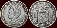 Koninkrijk der Nederlanden 1 Gulden NEDERLAND (NETHERLANDS, KINGDOM) - WILHELMINA, 1890-1948 - -
