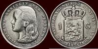 Koninkrijk der Nederlanden 1 Gulden NEDERLAND (NETHERLANDS, KINGDOM) - WILHELMINA, 1890-1948 - -