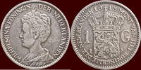 Koninkrijk der Nederlanden 1 Gulden NEDERLAND (NETHERLANDS, KINGDOM) - WILHELMINA, 1890-1948 - -