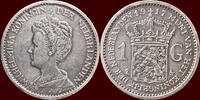 Koninkrijk der Nederlanden 1 Gulden NEDERLAND (NETHERLANDS, KINGDOM) - WILHELMINA, 1890-1948 - -