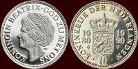 AR Penning NEDERLAND (NETHERLANDS) - BEATRIX, 1980-2013 - “10-jarig regeringsjubileum”, Utrecht -
