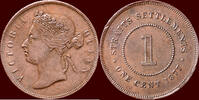 1 Cent MALAYSIA - BRITISH EMPIRE - STRAITS SETTLEMENTS - VICTORIA, 1837-1901 - -