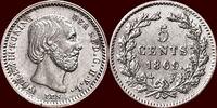 Koninkrijk der Nederlanden 5 Cents NEDERLAND (NETHERLANDS, KINGDOM) - WILLEM III, 1849-1890 - -