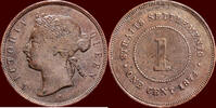 1 Cent MALAYSIA - BRITISH EMPIRE - STRAITS SETTLEMENTS - VICTORIA, 1837-1901 - -