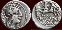 AR Denarius ROMAN REPUBLIC - MARCUS PORTIUS LAECA - Rome -