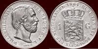 Koninkrijk der Nederlanden 1 Gulden NEDERLAND (NETHERLANDS, KINGDOM) - WILLEM III, 1849-1890 - -