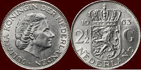 Koninkrijk der Nederlanden 2 ½ Gulden NEDERLAND (NETHERLANDS, KINGDOM) - JULIANA, 1948-1980 - -