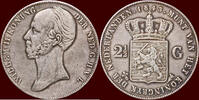 Koninkrijk der Nederlanden 2 ½ Gulden NEDERLAND (NETHERLANDS, KINGDOM) - WILLEM II, 1840-1849 - -