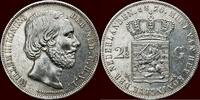 Koninkrijk der Nederlanden 2 ½ Gulden NEDERLAND (NETHERLANDS, KINGDOM) - WILLEM III, 1849-1890 - -